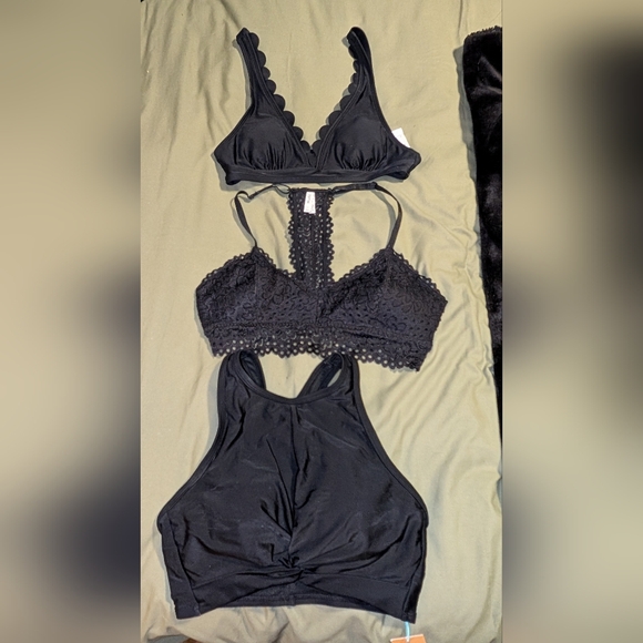 Kona Sol Black Bikini Set - Picture 1 of 5